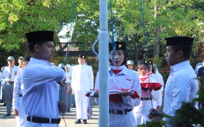 Peringatan HUT RI ke-79 di SMA Hang Tuah Makassar